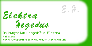 elektra hegedus business card